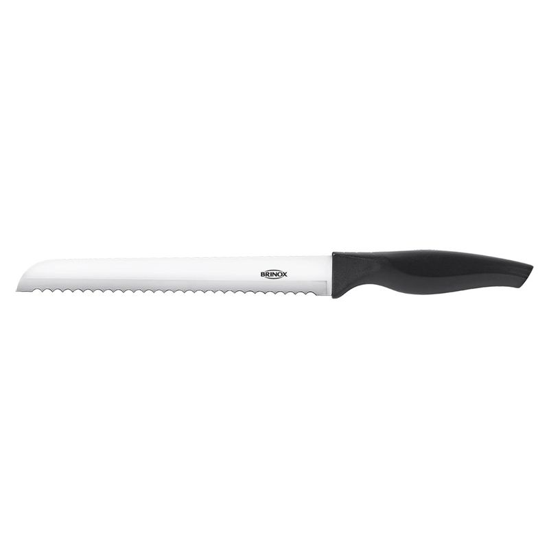 BRINOX - Cuchillo Para Pan 8” Brinox Cross Negro