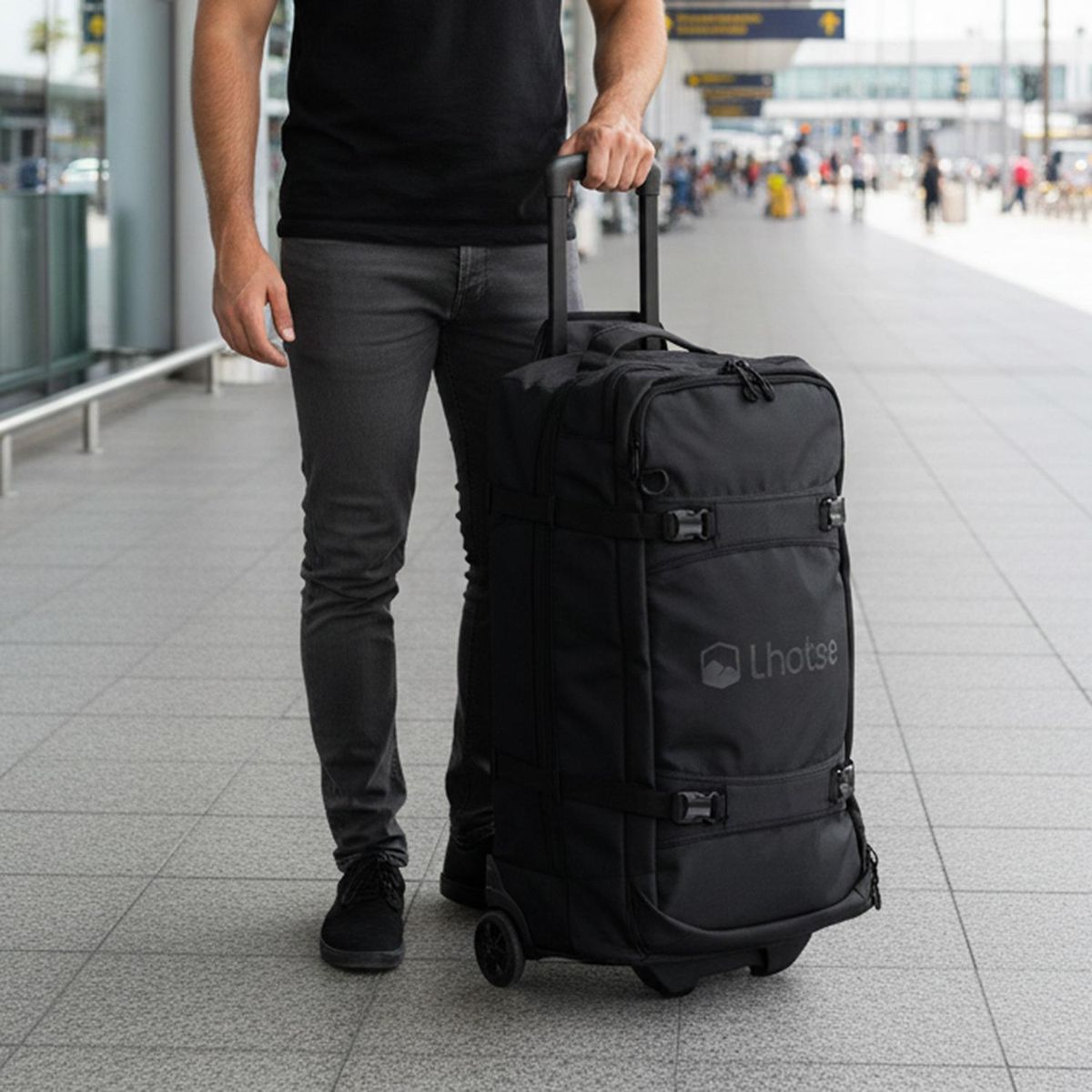 LHOTSE - Maleta Bolso Trolly Expedition Duffel 70lts Black