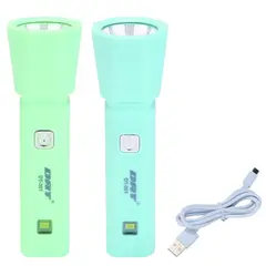 GENERICO - Linterna Led Portatil Recargable Tactica DAT - COLOR VERDE