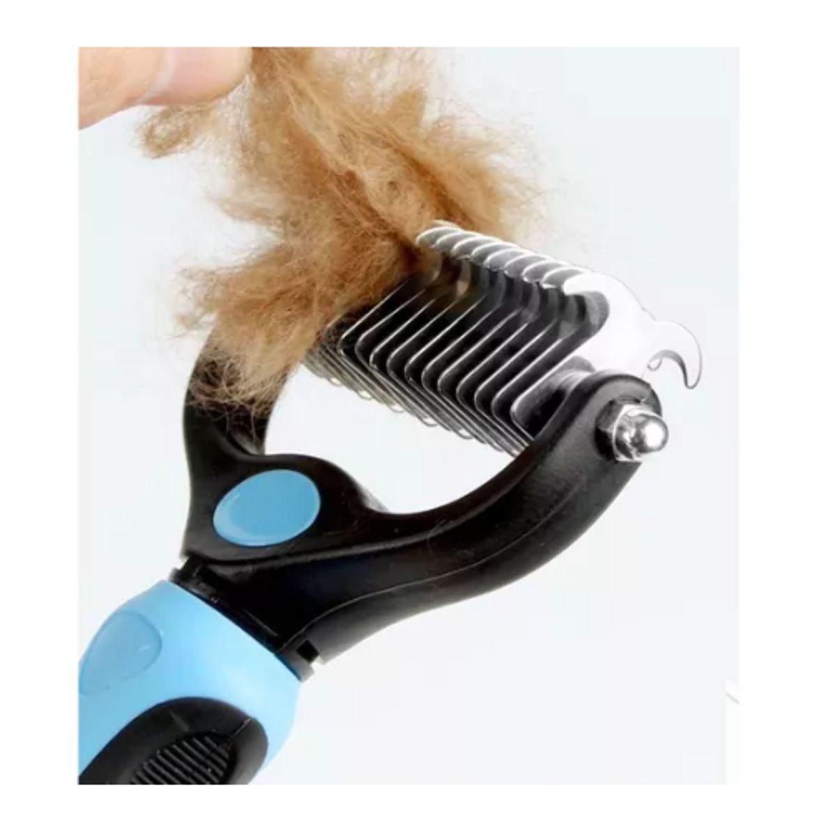 GENERICO - Cepillo Deslanador Para Perros Y Gatos Peine Quita Pelo AZUL