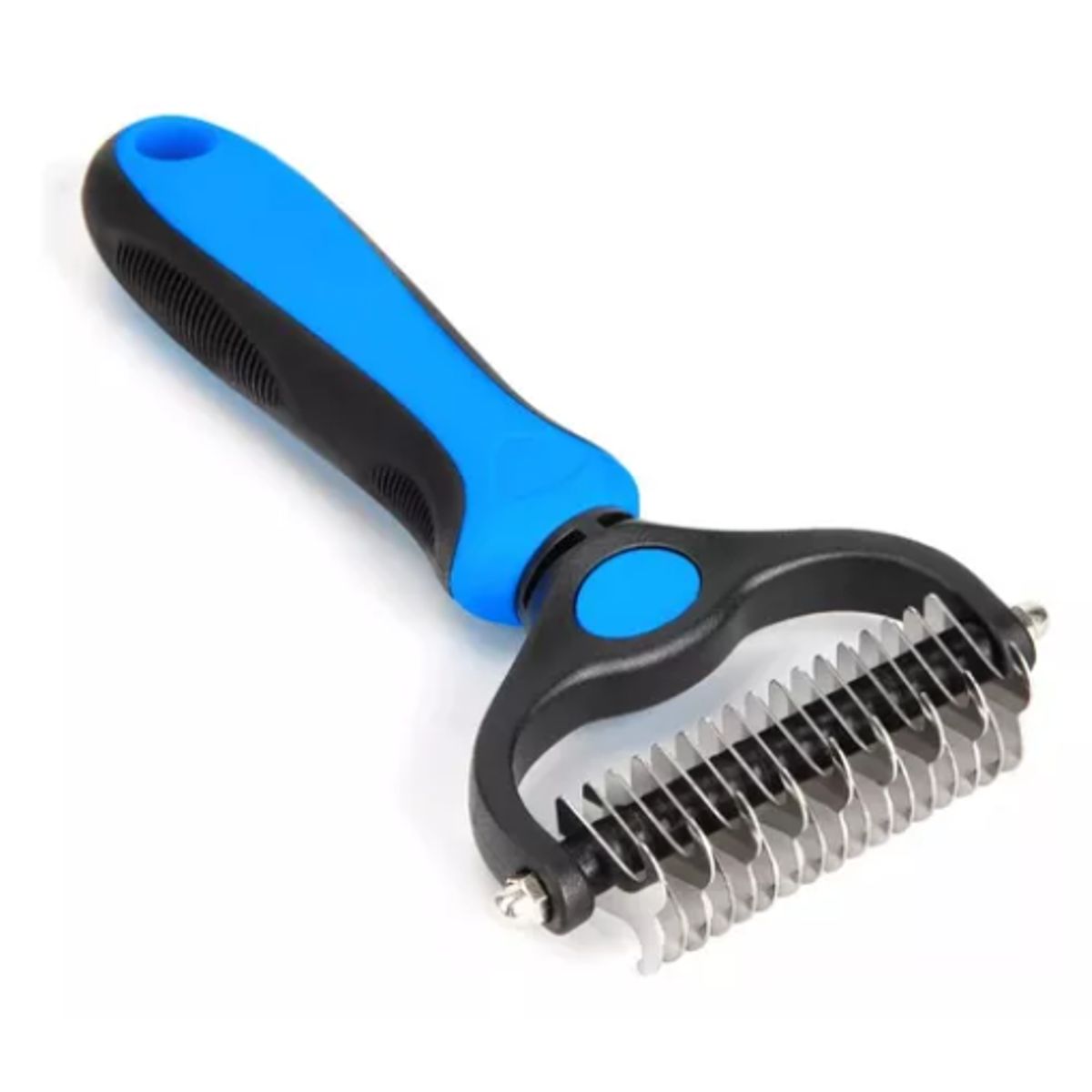 GENERICO - Cepillo Deslanador Para Perros Y Gatos Peine Quita Pelo AZUL
