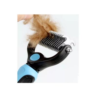 Imagen 2 del producto Cepillo Deslanador Para Perros Y Gatos Peine Quita Pelo AZUL
