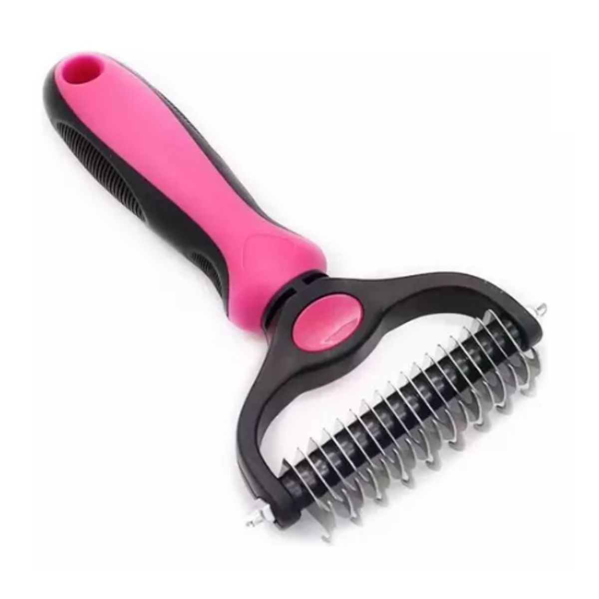 GENERICO - Cepillo Deslanador Para Perros Y Gatos Peine Quita Pelo ROSA