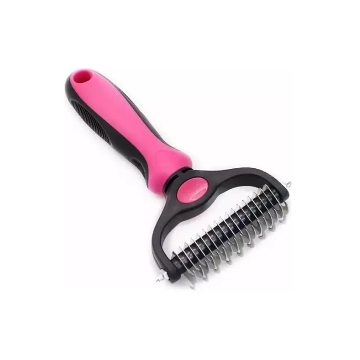 GENERICO - Cepillo Deslanador Para Perros Y Gatos Peine Quita Pelo ROSA