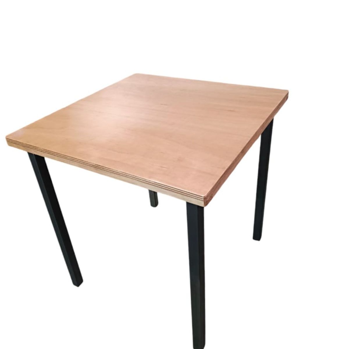 RECUTEX - COMEDOR  METAL MADERA RANCO 4 SILLAS MOSTAZA