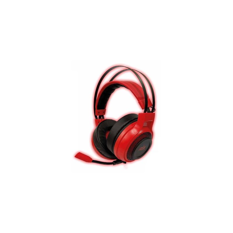 REPTILEX - Audífonos Gamer Conector 35mm Y Usb Con Luz Led Rojo - SC