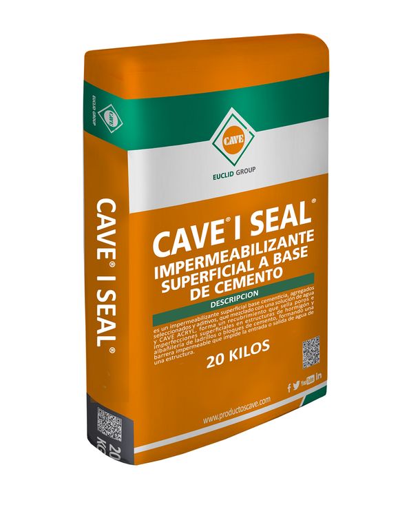 I SEAL - Impermeabilizante Superficial Base Cementicia, Saco 20 Kg.
