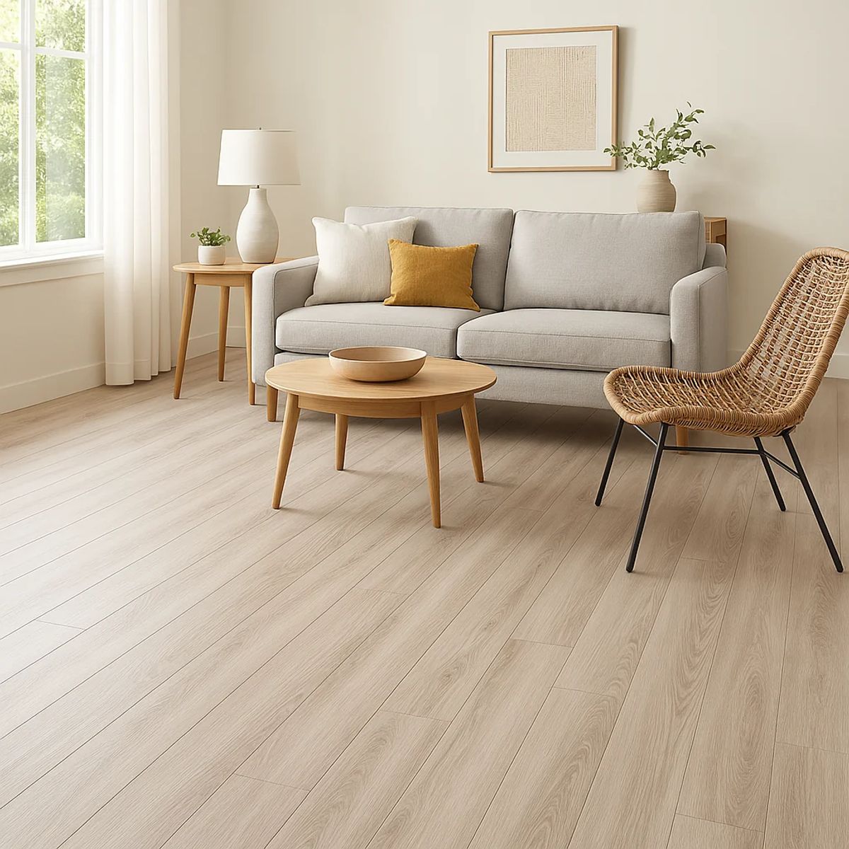 KLIK - Pack de 12 Pisos Vinilico SPC Color Madera Gris