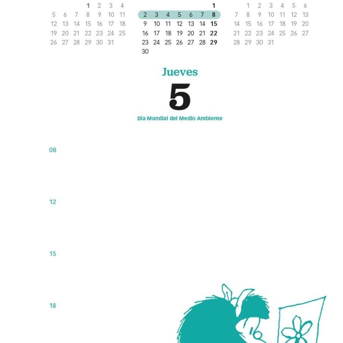 TOP10BOOKS - LIBRO Mafalda 2025 Dia Por Página - Mafalda 2025 Dia Por Página