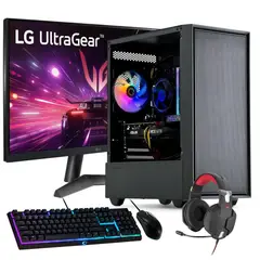 HYPERPC - PC GAMER + MONITOR 24 + Perif: AMD RYZEN 5 8400 16Gb 1Tb RTX 3050
