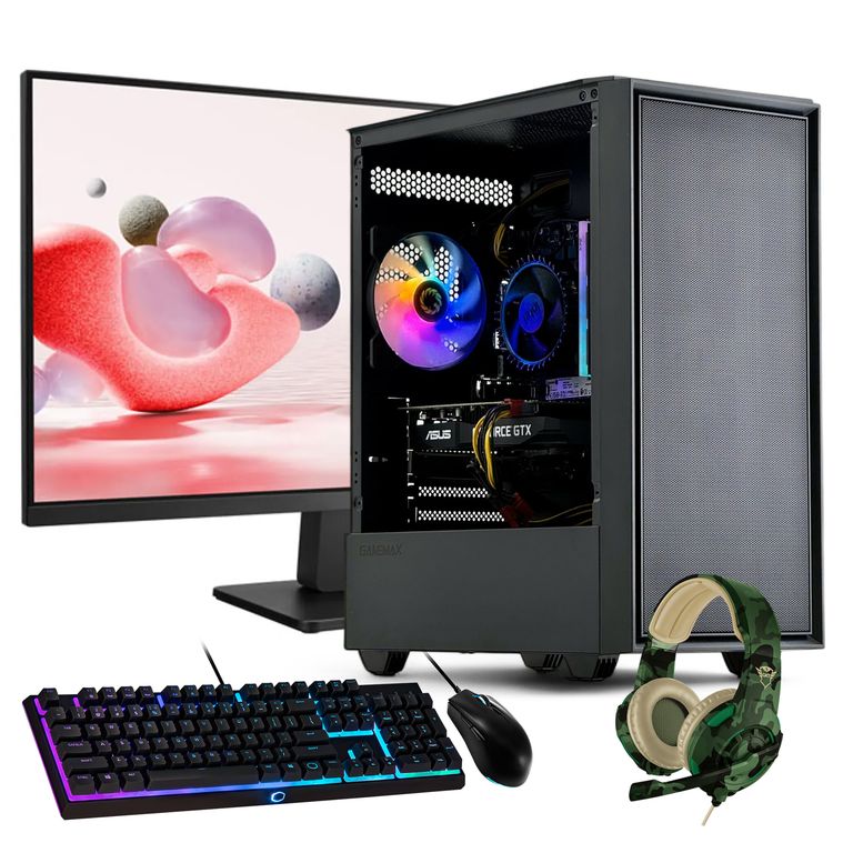 PC GAMER + MONITOR 24 + Perif: AMD RYZEN 5 8400 32Gb 2Tb RTX 3050