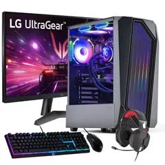 HYPERPC - PC GAMER + MONITOR 27 + Perif: AMD RYZEN 5 8400 32Gb 2Tb RTX 4060 WiFi