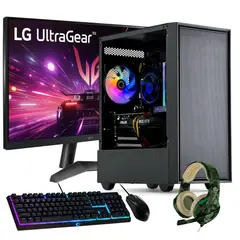 HYPERPC - PC GAMER + MONITOR 24 + Perif: AMD RYZEN 5 8400 16gb 1Tb GTX 1650 WiFi