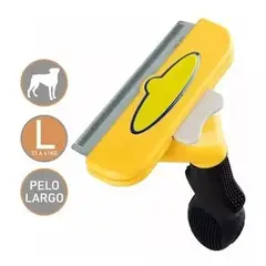 GENERICO - Cepillo Deslanador Perros Quita Elimina Pelo Largo Grande L