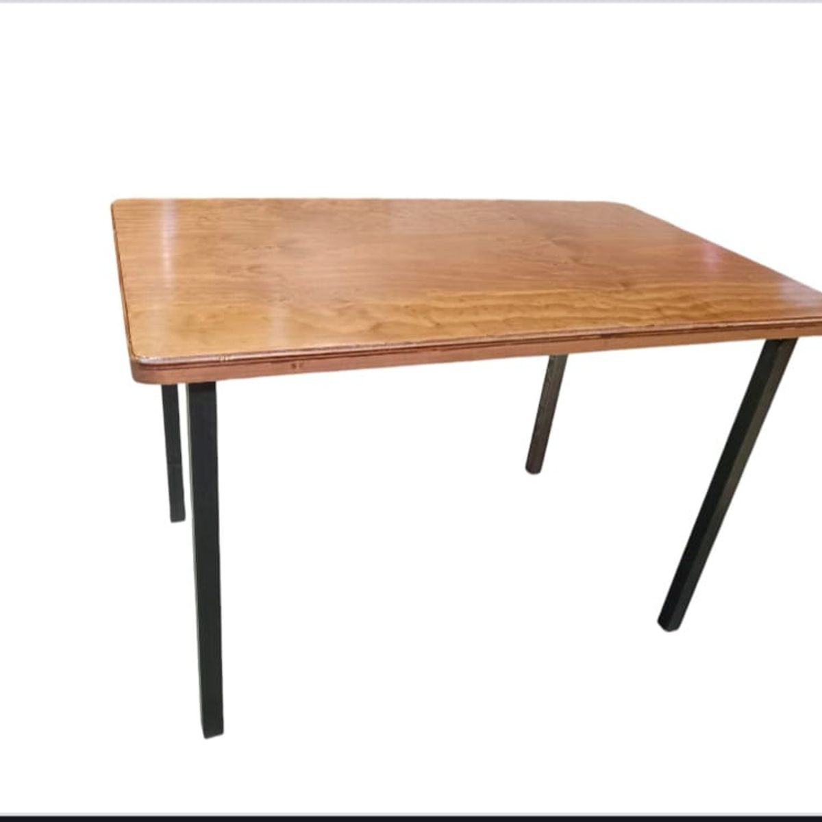 RECUTEX - COMEDOR  METAL MADERA RANCO 6 SILLAS MOSTAZA