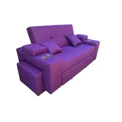 DKORA - SOFA CAMA POSAVASOS PURPURA LINO