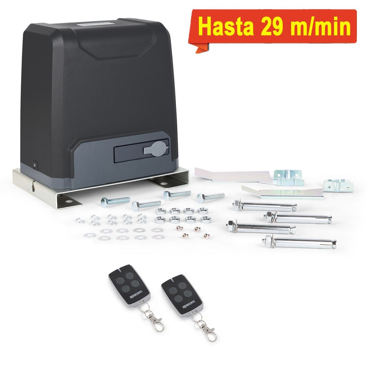 APACOM - Kit motor portón ROLLER600H, 600 kg