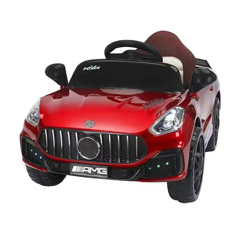 CASA BELLA - Auto Eléctrico Deportivo para Niños ROJO  6V + Control Bluetooth + Luces LED