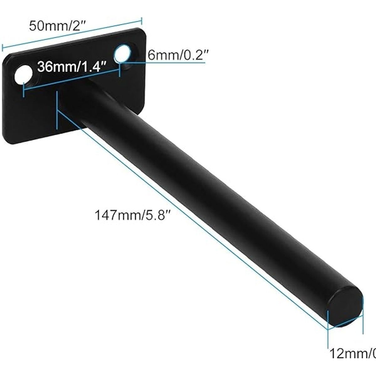 ATURE - Pack 8 Soportes Escuadra Para Repisas Estantes