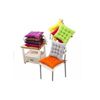 Cojines De Silla Cuadrado Liso Colores Set 6 unidades
