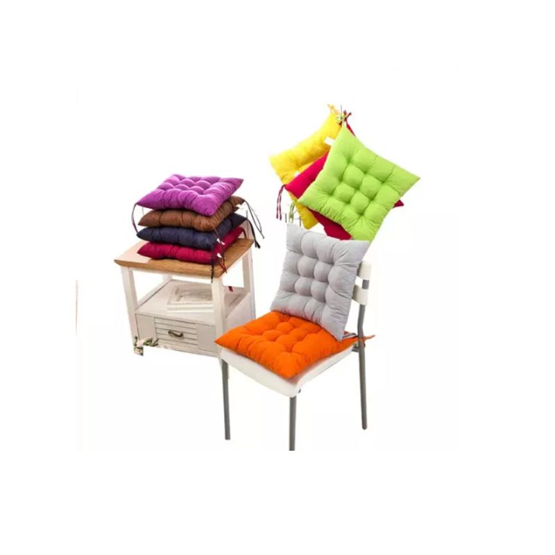 GENERICO - Cojines De Silla Cuadrado Liso Colores Set 6 unidades