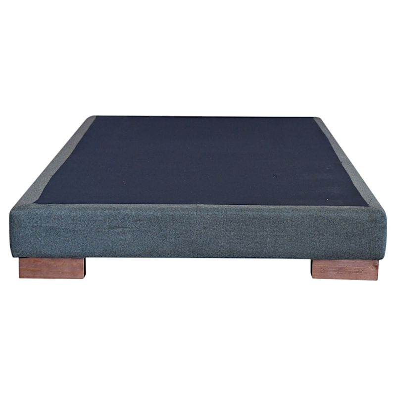 BLOCCARE - Base Cama 1.5 Plaza L190cm Box 13 cm patas 4.5cm Refuerzo Colchon V.E