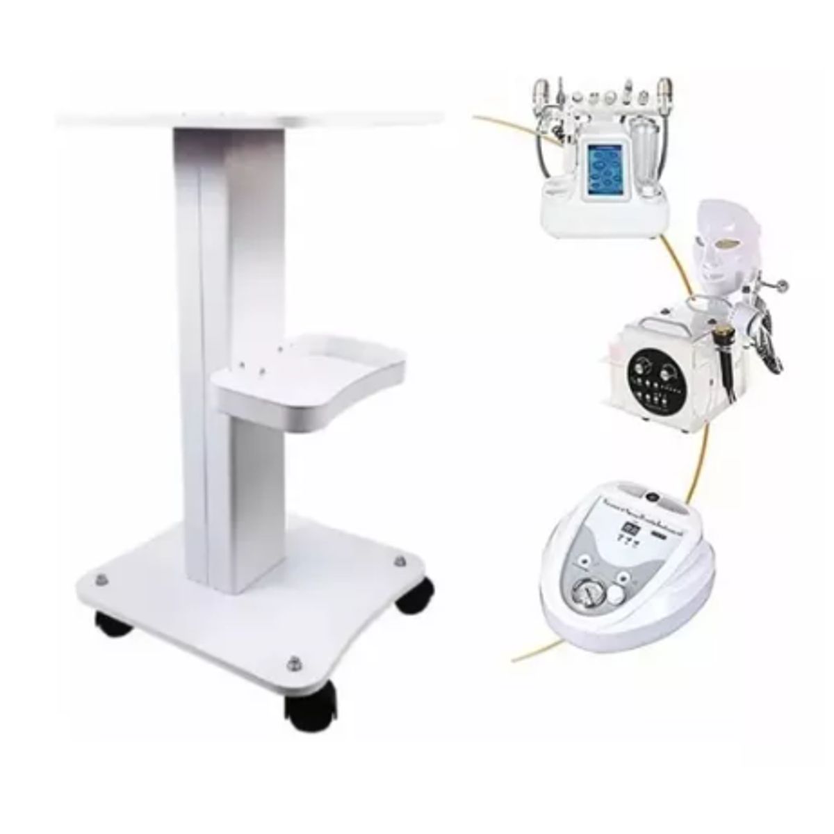 GENERICO - Carro Movil Estetica Spa Soporte Maquinas Mesa Esteticas