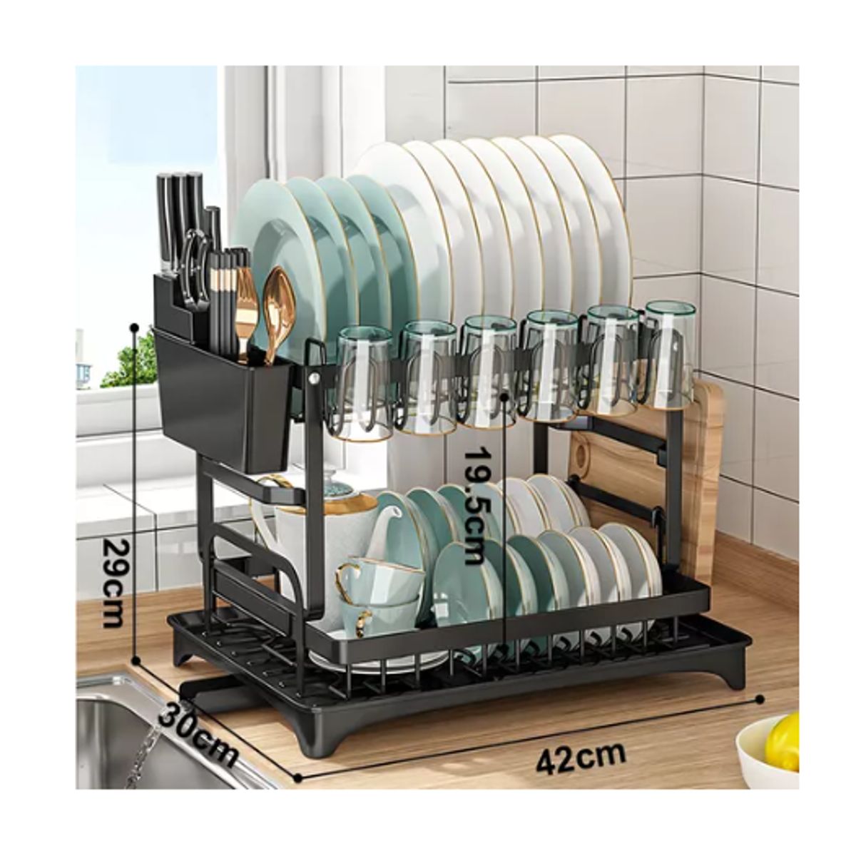 GENERICO - Secaplatos Escurridor De Loza Secador De Platos Vajilla