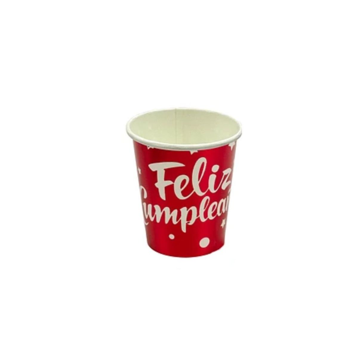 GENERICO - Vasos De Carton Rojo 6pcs 250ml