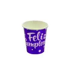 GENERICO - Vasos De Carton Azul 6pcs 250ml