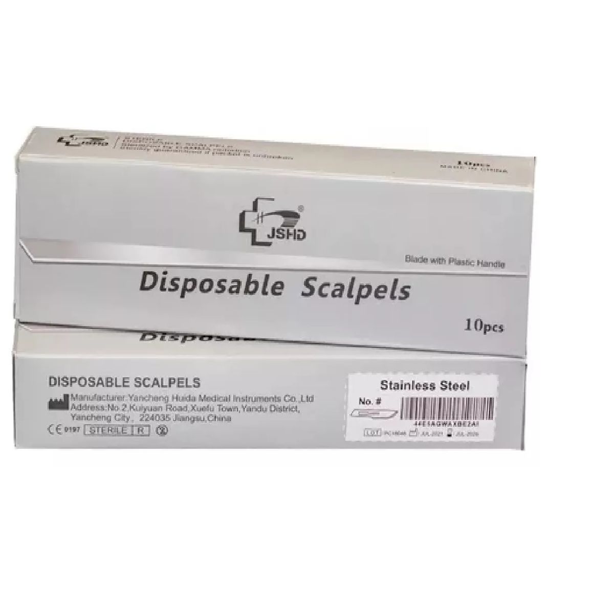 GENERICO - Bisturi Con Mango Pack 10 Unidades  Numero 15