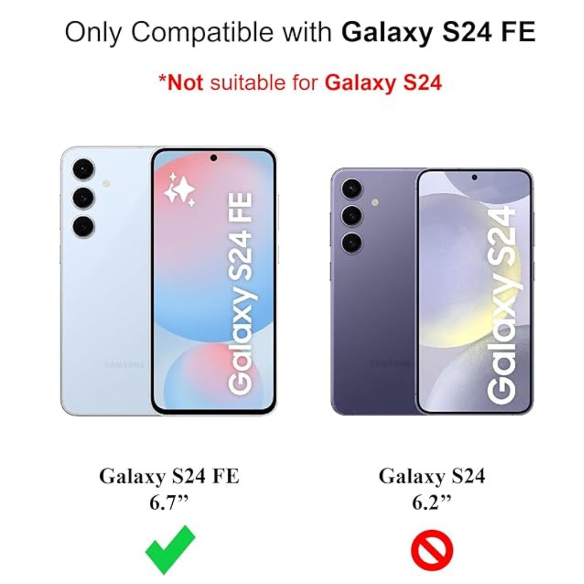 GENERICO - Carcasas Silicona Color Para Samsung S24 fe - Negro