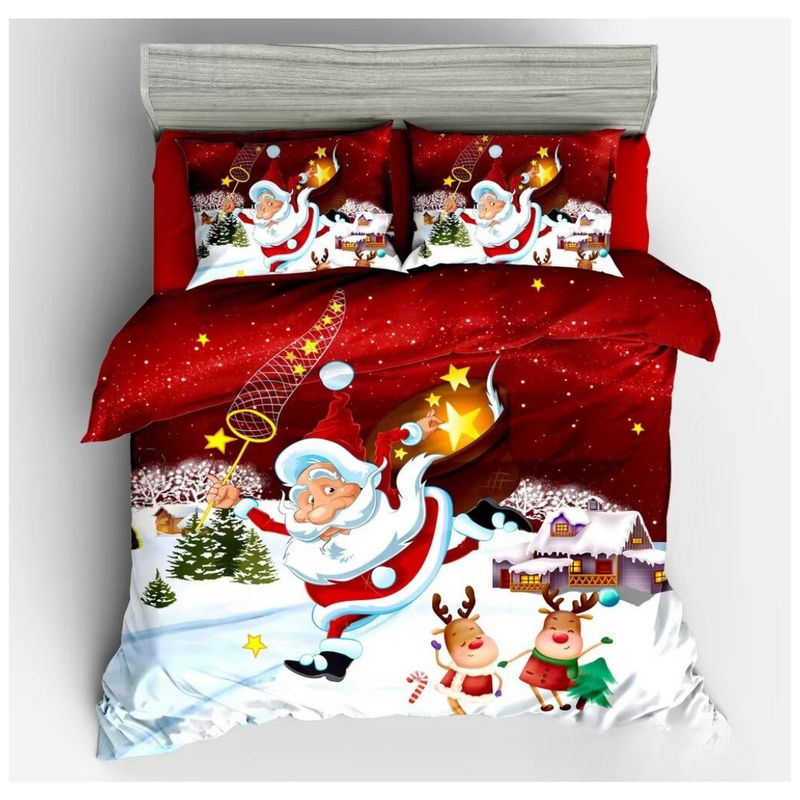 GENERICO - Cubrecama Con Diseños Navideños De Verano 2 Plazas 250x230cm