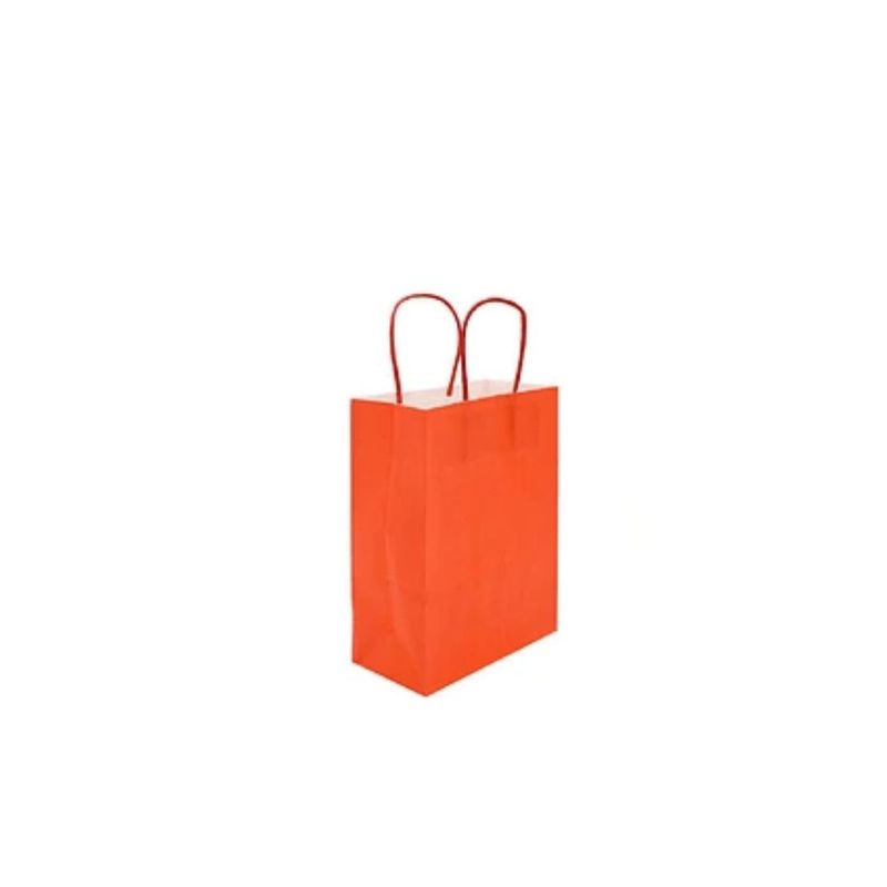 GENERICO - Bolsa De Papel Mediana Naranja