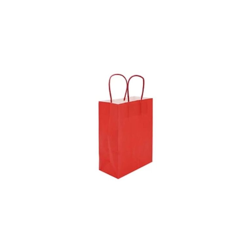GENERICO - Bolsa De Papel Mediana Roja