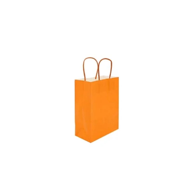 GENERICO - Bolsa De Papel Grande Naranja