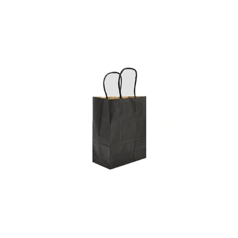 GENERICO - Bolsa De Papel Negra 6x12x15cm