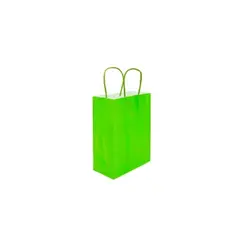 GENERICO - Bolsa De Papel Verde 6x12x15cm