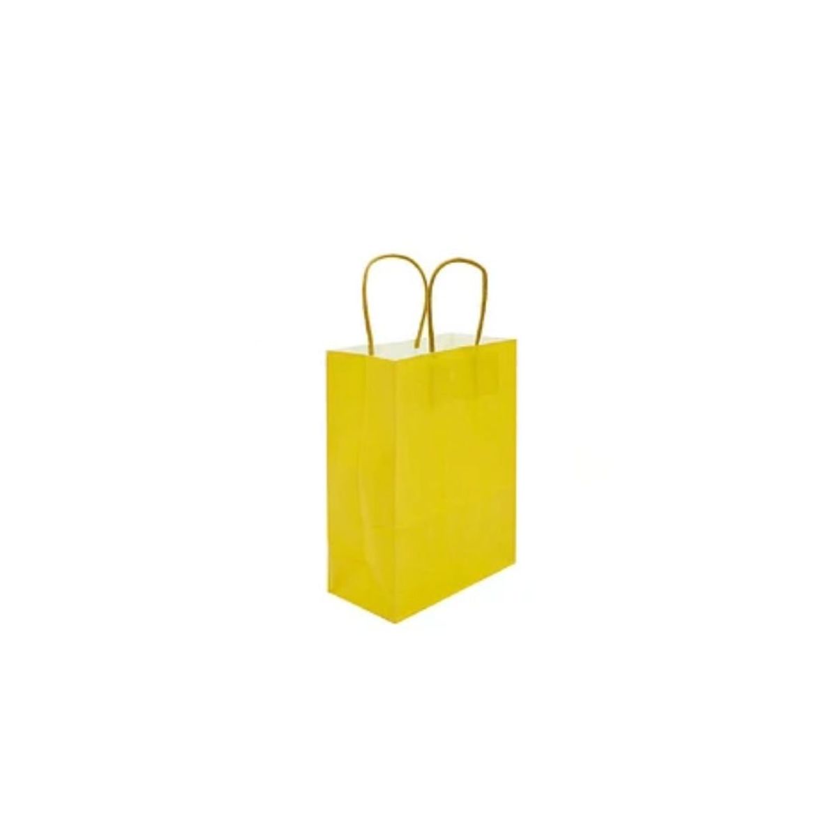 GENERICO - Bolsa De Papel Amarillo 6x12x15cm