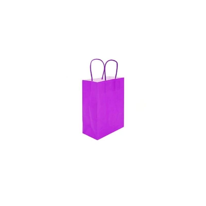 GENERICO - Bolsa De Papel Purpura 6x12x15cm