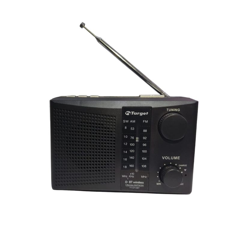 TARGET - Radio Target Portátil Bluetooth USB 3 Bandas Am/Fm/Sw