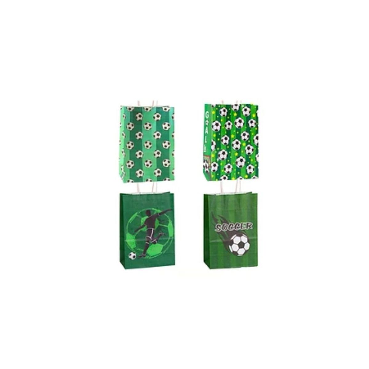 GENERICO - Bolsa De Papel Fútbol 8x15x21cm