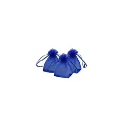 GENERICO - Bolsas De Organza Azul 10pcs 8x10cm