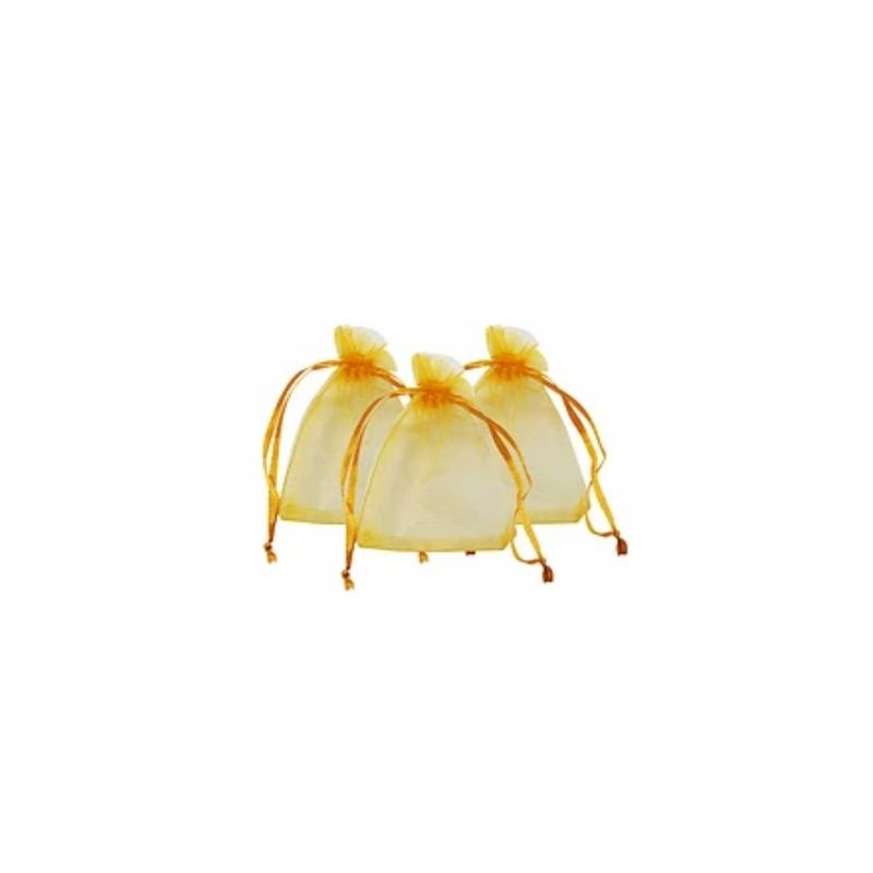 GENERICO - Bolsas De Organza Oro 8pcs 10x13cm