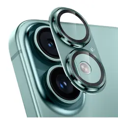 GENERICO - Lamina Para Camara De Aluminio iPhone 16 - 16 Plus - Teal