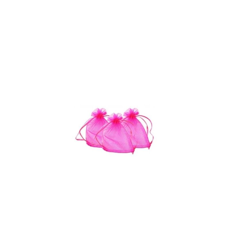 GENERICO - Bolsa De Organza Fucsia 8pcs 10x13cm
