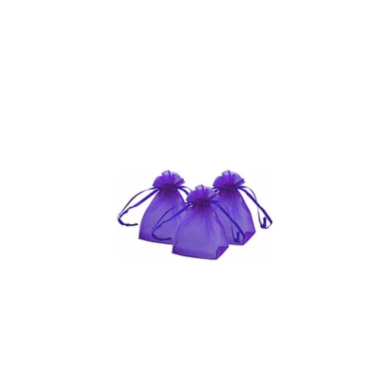 GENERICO - Bolsas De Organza Morada 8pcs 10x13cm