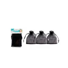 GENERICO - Bolsa De Organza Negra 6pcs 13x18cm