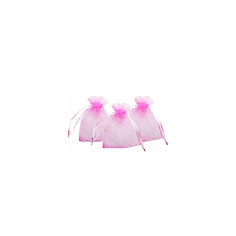 GENERICO - Bolsa De Organza Rosada 6pcs 13x18cm