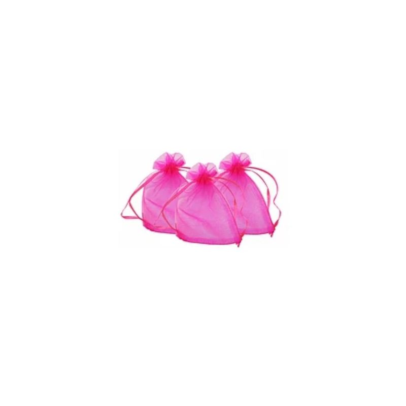 GENERICO - Bolsa De Organza Fucsia 6pcs 13x18cm